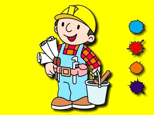 Bob the Builder Coloring - browser game screenshot