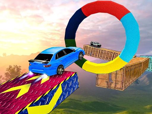 Impossibles Cars Stunts - browser game screenshot