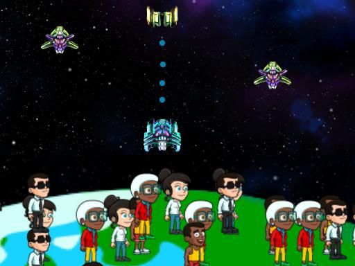 Save from Aliens - browser game screenshot