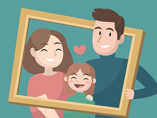 Happy Family Puzzle - browser game screenshot