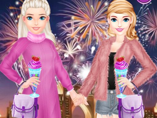 Bffs New Year Eve - browser game screenshot