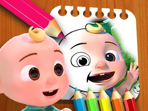Cocomelon Coloring Book - browser game screenshot