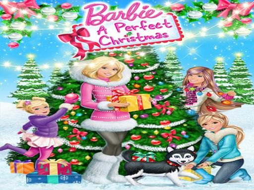 Barbie Christmas DressUp - browser game screenshot