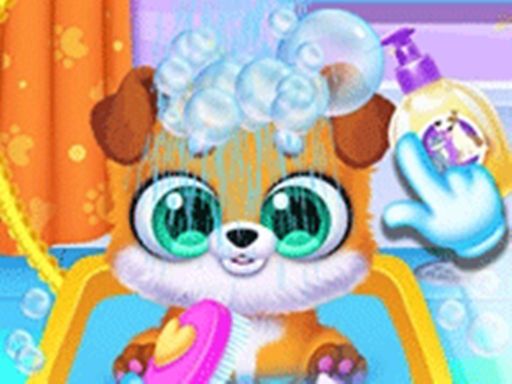 Newborn Puppy Salon - browser game screenshot
