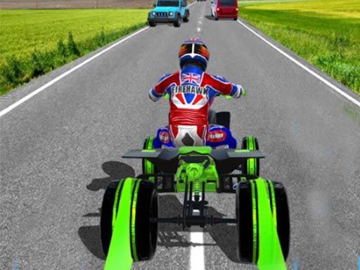 ATV Quad Bike Traffic Rider - browser game screenshot