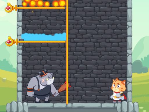 Cats and gold coins - browser game screenshot