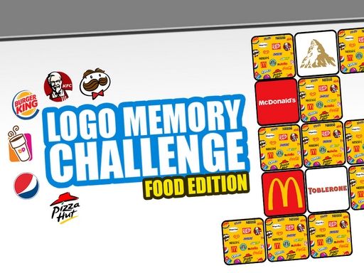 Logo Memory Challenge: Food Edition - browser game screenshot