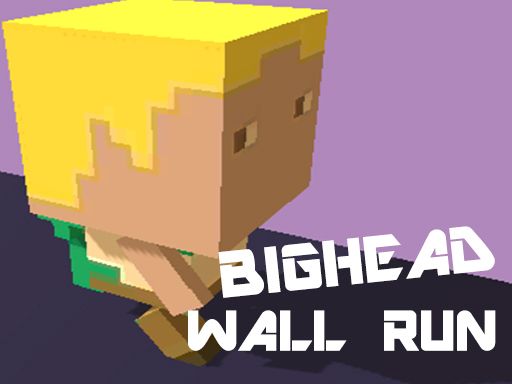 BIG HEAD WALL RUN - browser game screenshot