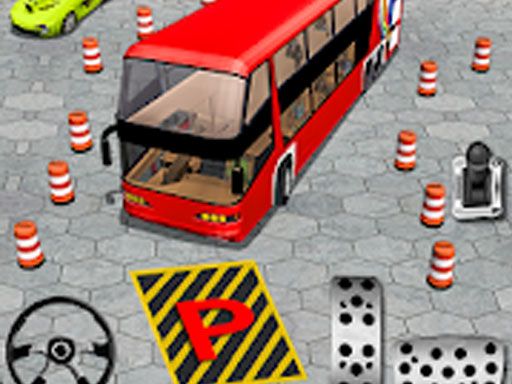 Modern Bus Parking - Bus - browser game screenshot