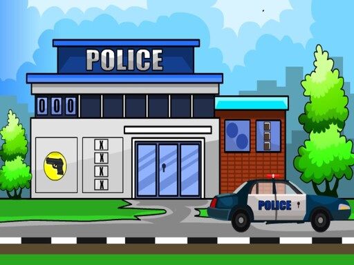 Escape from Police Station - browser game screenshot