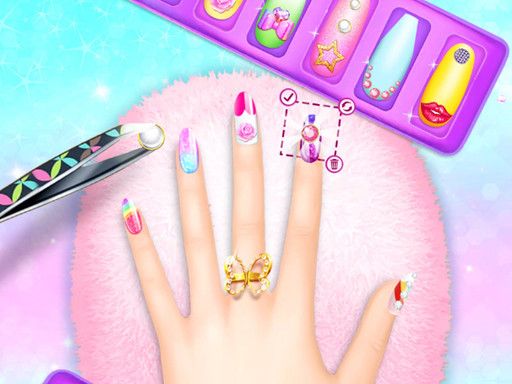 Nail Salon Girl Games - browser game screenshot