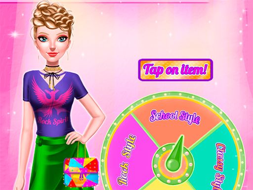Dress Up Wheel - browser game screenshot