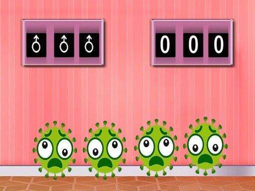 Virus House Escape - browser game screenshot