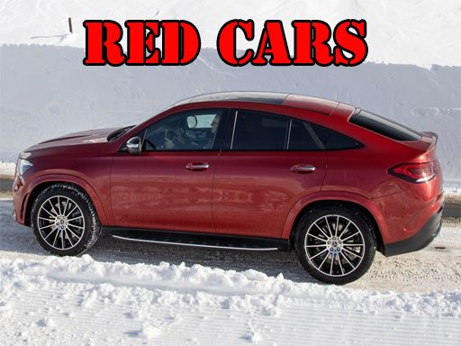 Red GLE Coupe Cars Puzzle - browser game screenshot