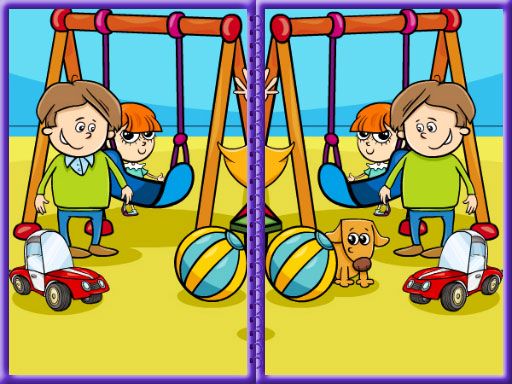 Kids Photo Differences  - browser game screenshot