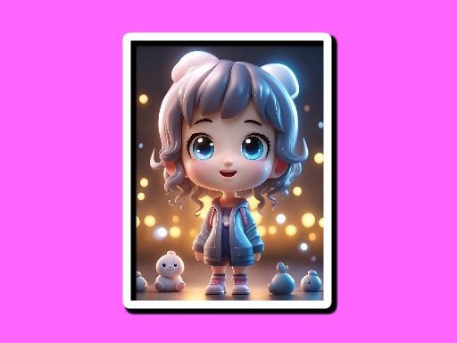 Chibi Doll Hidden Stars - browser game screenshot