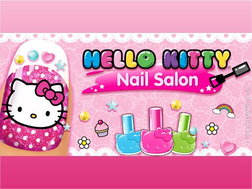 Hello Kitty Nail Salon - browser game screenshot