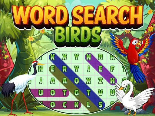 Word Search Birds - browser game screenshot