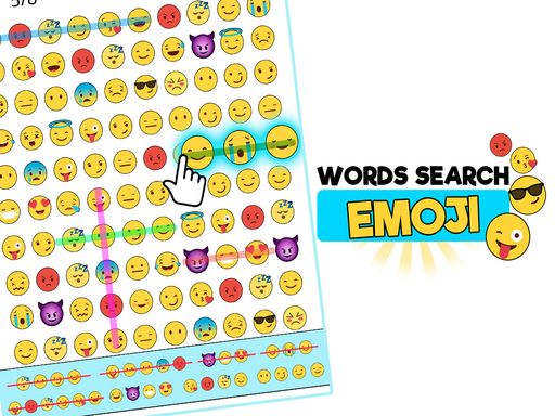Word Search Emoji edition - browser game screenshot