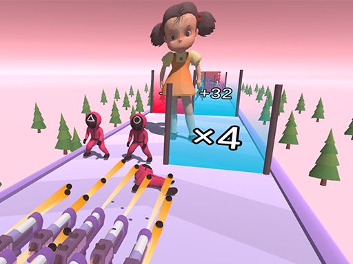 Squid Game Gun Fest - browser game screenshot