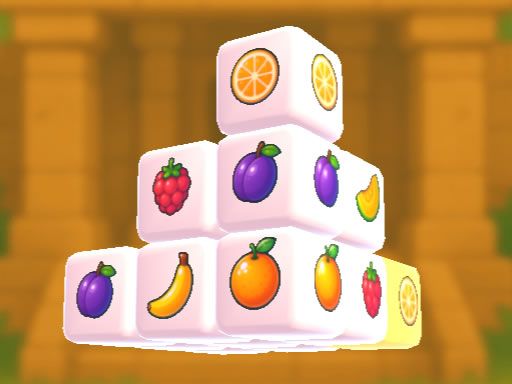 Mahjong Fruit 3D - browser game screenshot