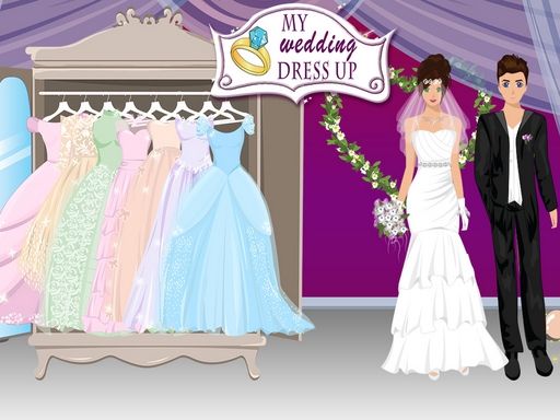 Wedding Dress Up - browser game screenshot