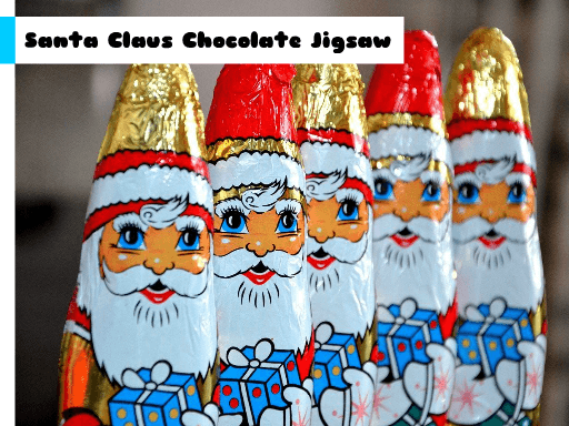 Santa Claus Chocolate Jigsaw Santa Claus Chocolate Jigsaw - browser game screenshot