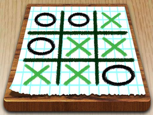 Tic Tac Toe: Paper Note - browser game screenshot
