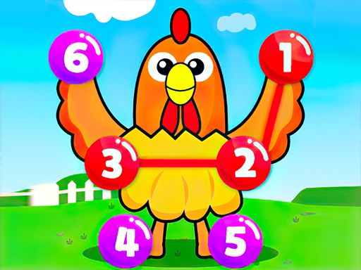 Fun Point to Point Happy Animals - browser game screenshot