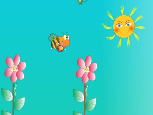 Swinging Bee - browser game screenshot