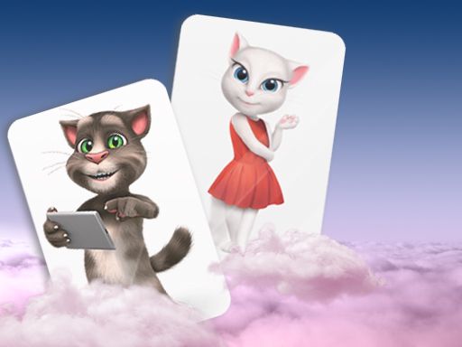 My Talking Tom Card Match - browser game screenshot