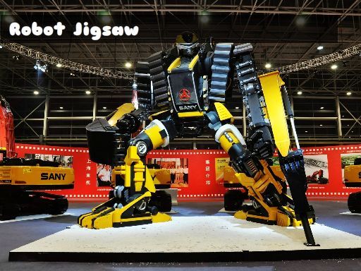 Robot Jigsaw - browser game screenshot