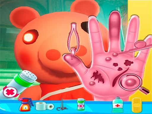 Piggy Hand Doctor Fun Games for Girls Online Piggy Hand Doctor Fun Games for Girls Online - browser game screenshot