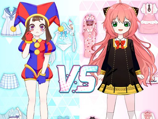 Shining Anime Star Dress Up - browser game screenshot