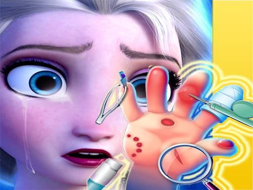 Elsa Hand Doctor - Fun Games for Girls Online - browser game screenshot