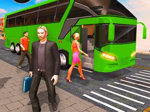 Crazy Bus Driving 3D - browser game screenshot