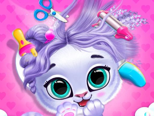 Pets Grooming Bubble Party - browser game screenshot