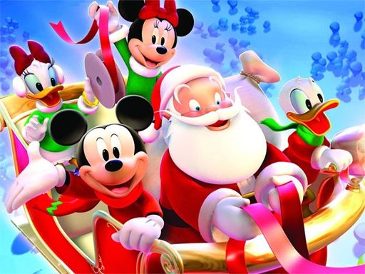 Disney Christmas Jigsaw Puzzle Disney Christmas Jigsaw Puzzle - browser game screenshot