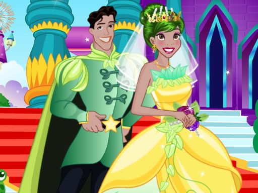 Frog Princess Wedding Dress up - browser game screenshot