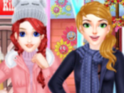 Winter Fashion Dress Up Game - browser game screenshot
