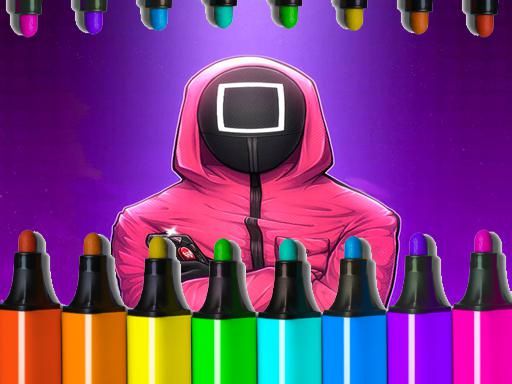Squid Game Coloring Book s2 - browser game screenshot