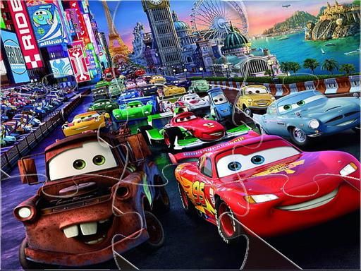 McQueen Cars Jigsaw Puzzle Online McQueen Cars Jigsaw Puzzle Online - browser game screenshot