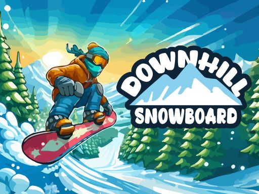 Downhill Snowboard - browser game screenshot