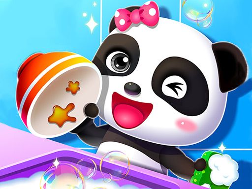 Baby Happy Cleaning - browser game screenshot
