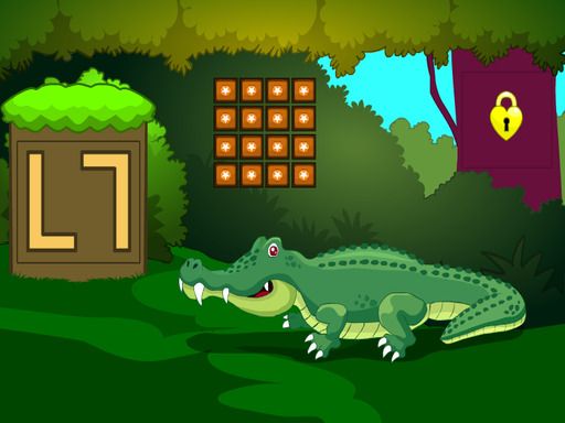 Crocodile Land Escape - browser game screenshot