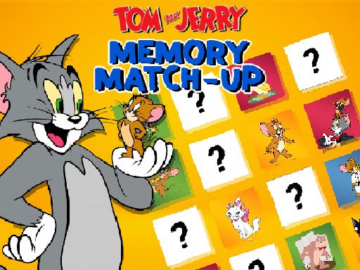 Tom and Jerry Memory Match Up - browser game screenshot