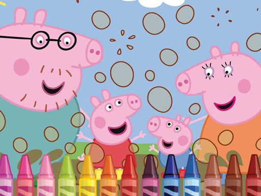 Peppa Pig Coloring - browser game screenshot