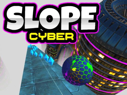 Slope Cyber - browser game screenshot