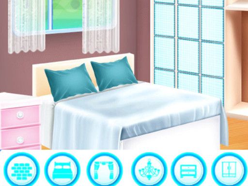 Fashion Girl Beautiful New House - browser game screenshot