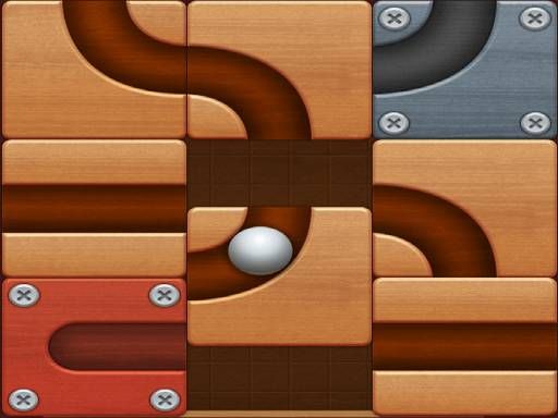Unroll The Ball - browser game screenshot